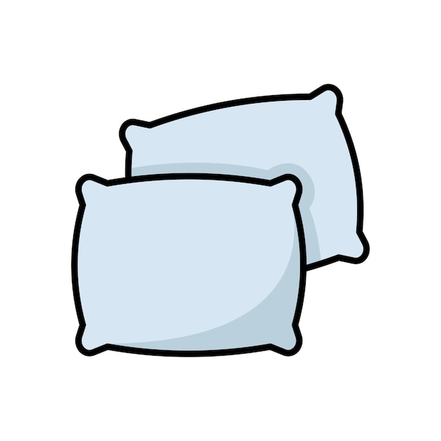 Vector pillow icon vector design template in white background