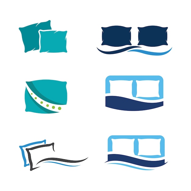 Vector pillow vector icon design illustration template