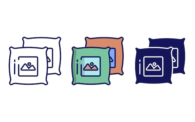 Pillow vector icon