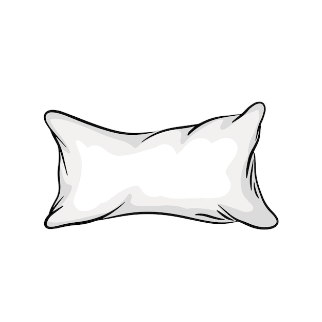 Символ иллюстрации векторной подушки комфортный сон