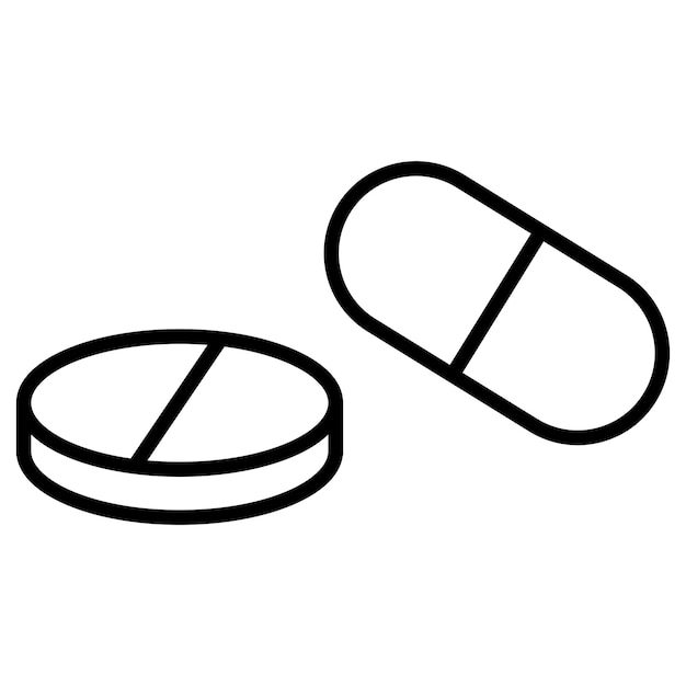 Вектор pills and tablets vector illustration