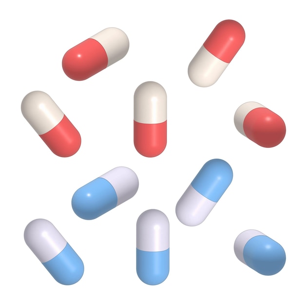 Vector pills, drug icon isolated illustration vector