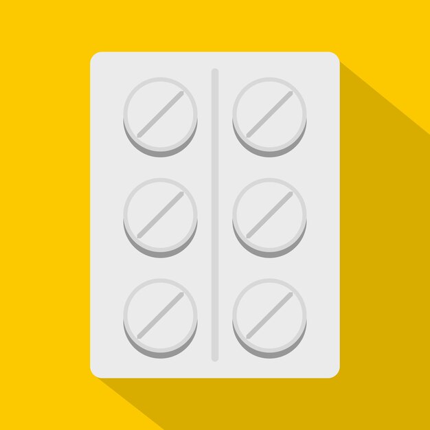 Vector pills icon flat illustration of pills vector icon for web