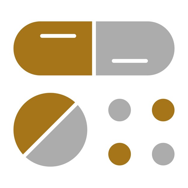 Vettore stile dell'icona delle pillole
