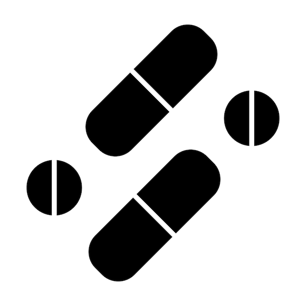 Pills Vector Illustration Style