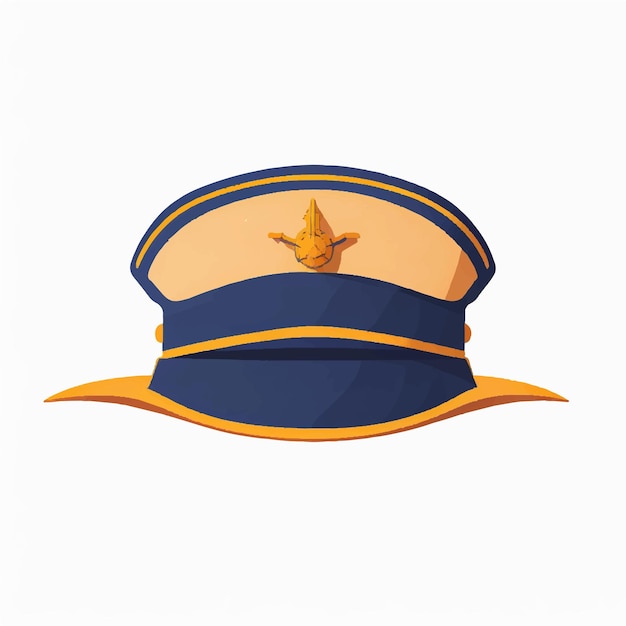 Pilot cap vectorillustratie geïsoleerd op een witte achtergrond