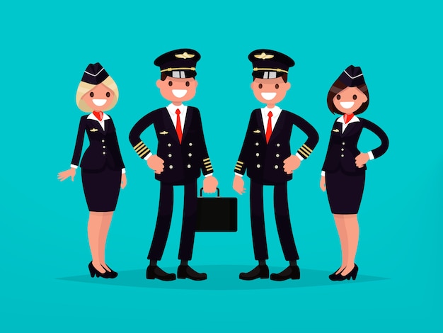 Vector pilots and flight attendants.