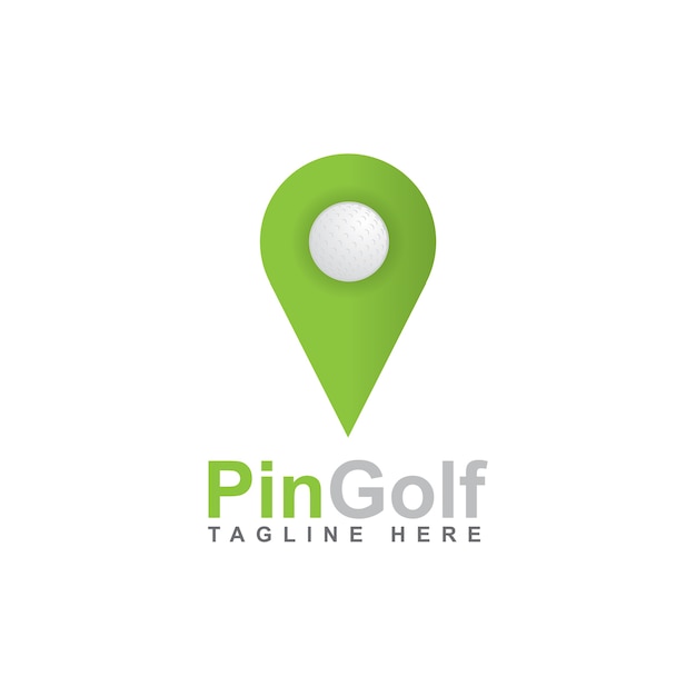 логотип pin golf