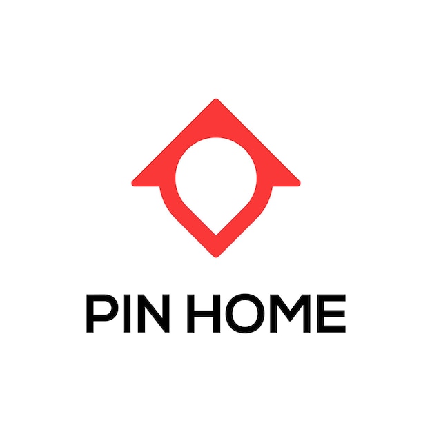 Pin home logo ontwerp