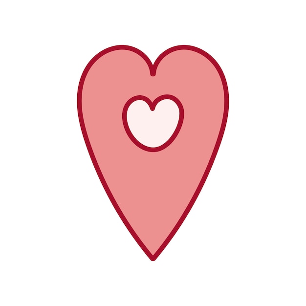 Pin Icon with Heart Pointer with Heart Heart GPS Icon Map Pin Icon Symbol of Valentines Day