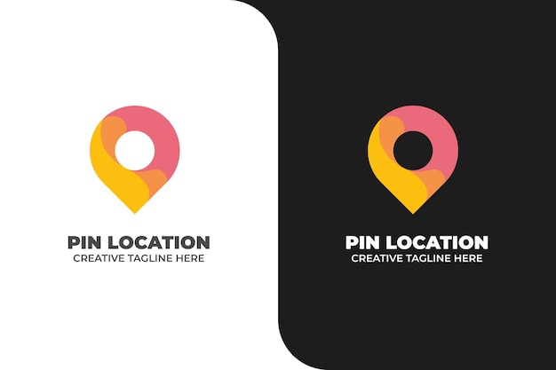 Pin Locatie Navigatie Gradiënt Logo