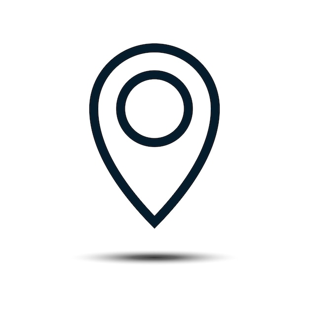 Pin Location Map Icon Vector Pin Locator Illustration Design