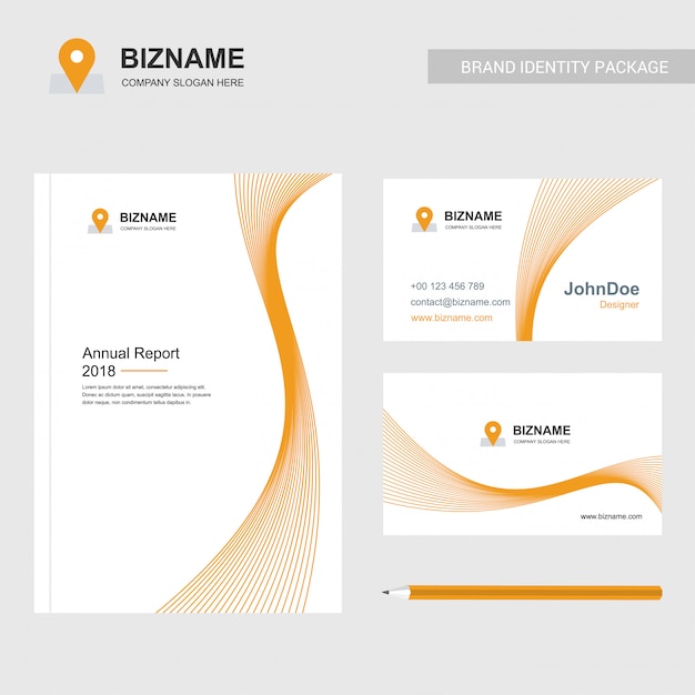 pin logo and annual report template