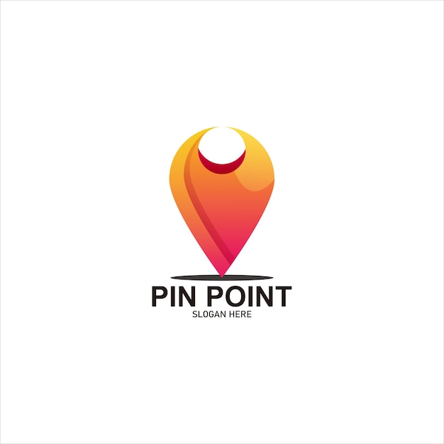 Vector pin logo kleurovergang kleurrijk