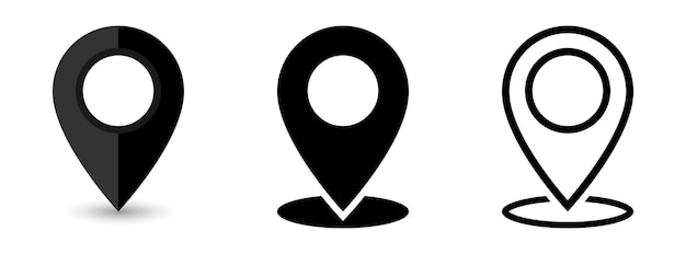 Pin map Location icon Map pin icon GPS location symbol
