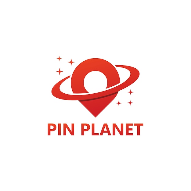 Pin Planet Logo Template Design