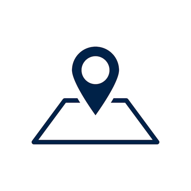 Vector pin point icon locator symbol logo illustration