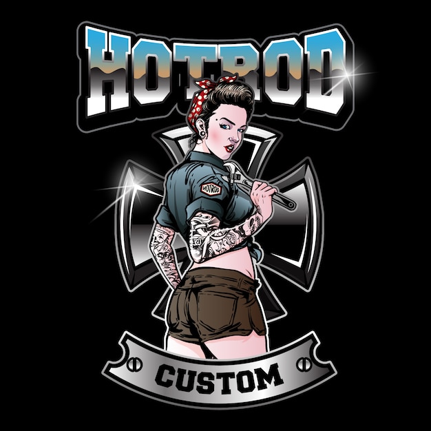 pin up girl hot rod service