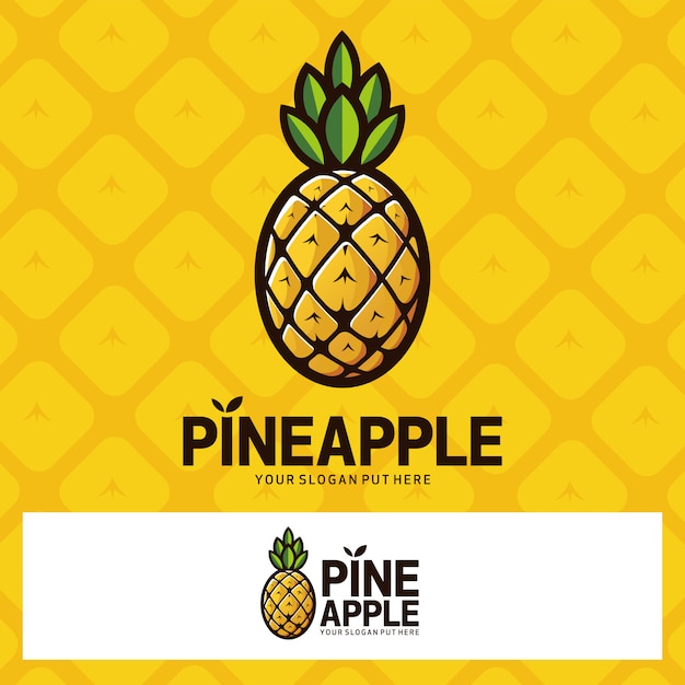 Pinapple fruit logo