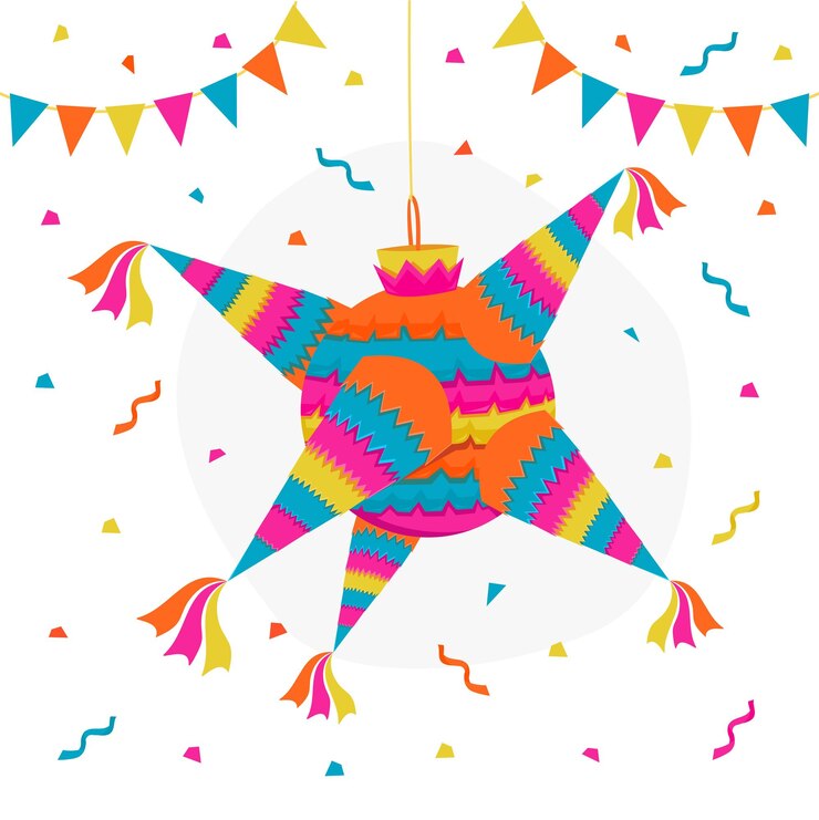 Vector pinata posada illustration stock vector