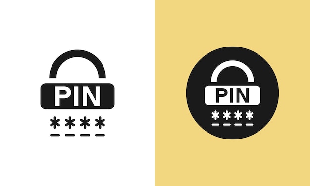 Pincode slot, wachtwoord geheime pictogram vectorillustratie