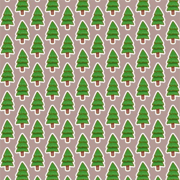 Pine pattern on grey