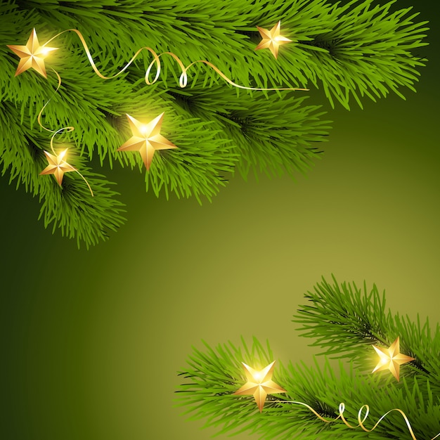 Vector pine tree background