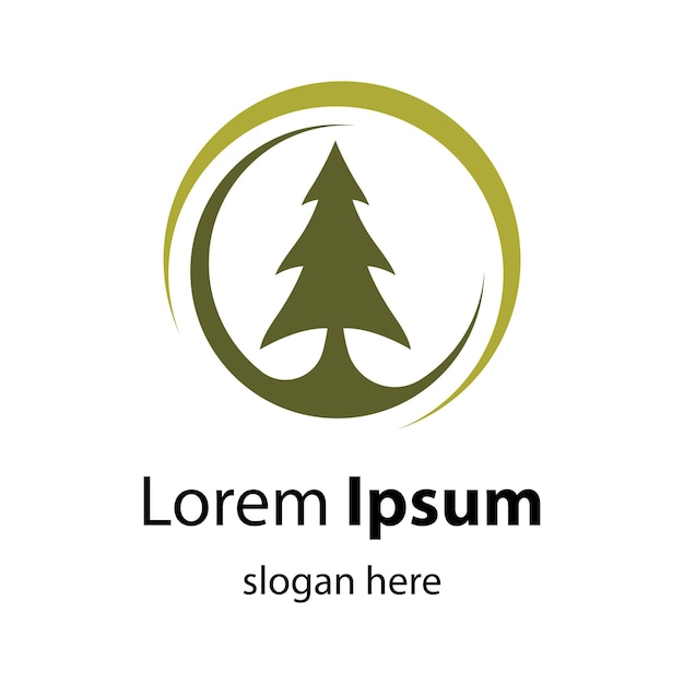 Pine tree logo afbeeldingen illustratie