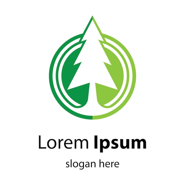 Pine tree logo afbeeldingen illustratie