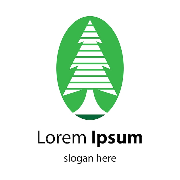 Pine tree logo afbeeldingen illustratie