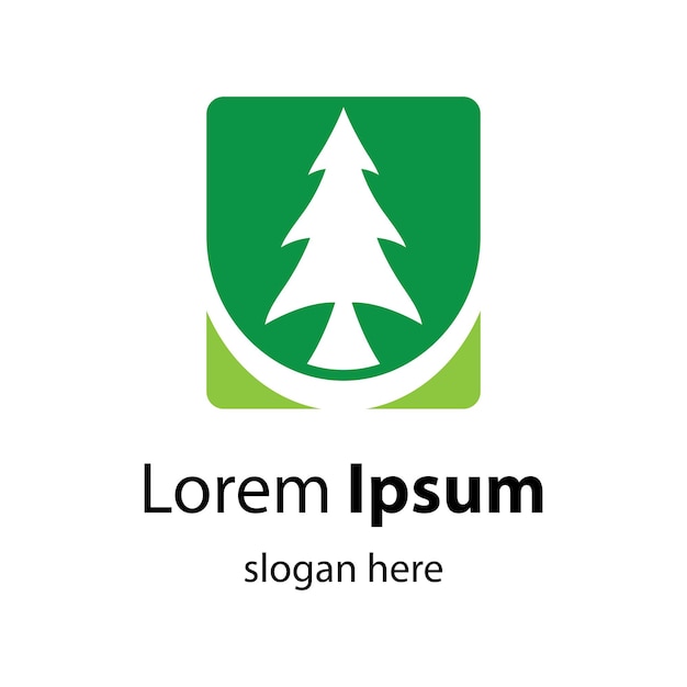 Pine tree logo afbeeldingen illustratie