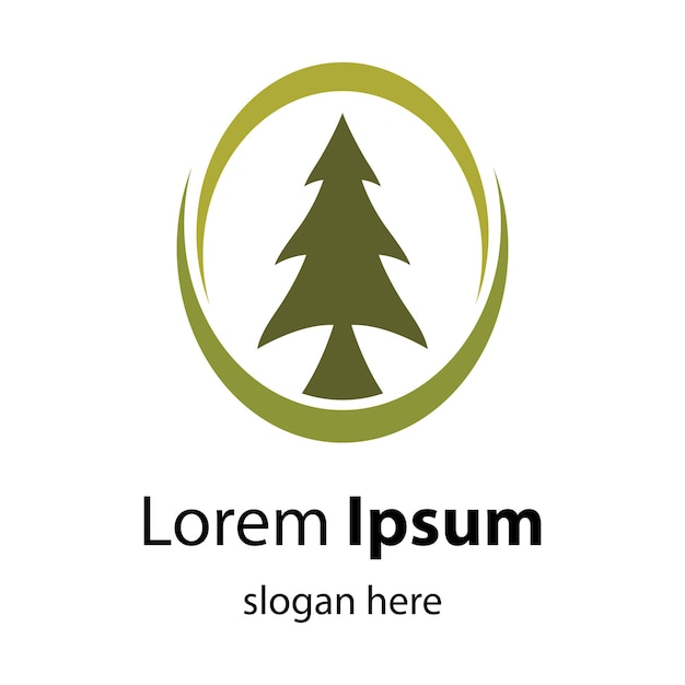 Pine tree logo afbeeldingen illustratie