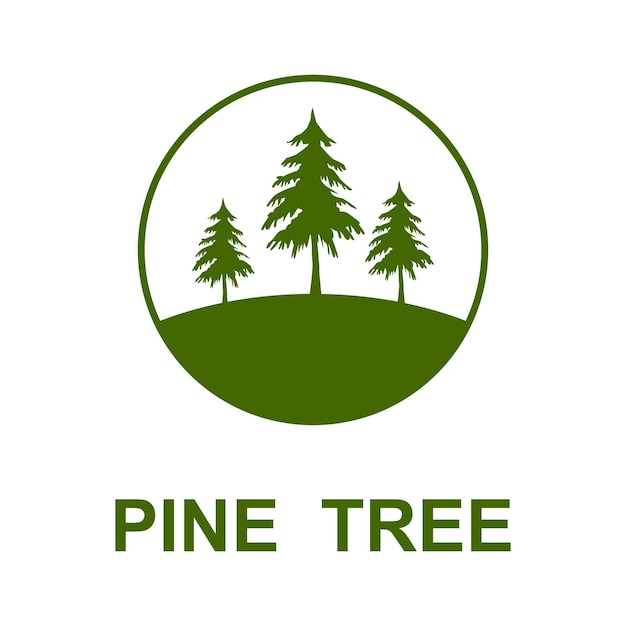 Pine tree Logo design inspiration