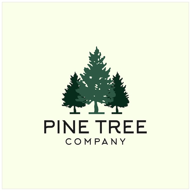 Pine tree logo design