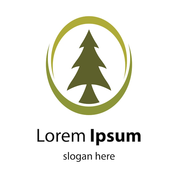 Pine tree logo images illustration