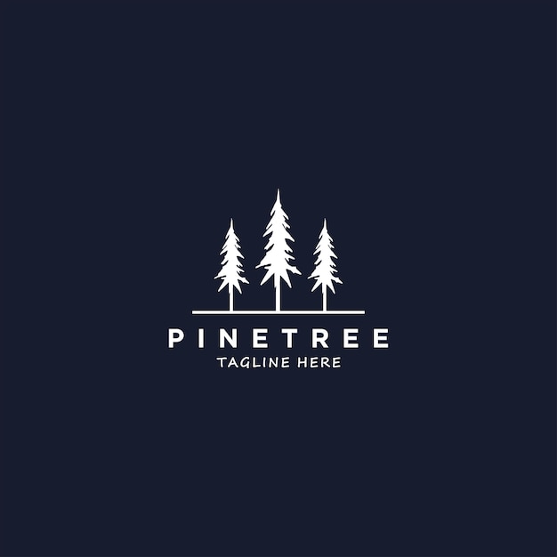 pine tree logo template