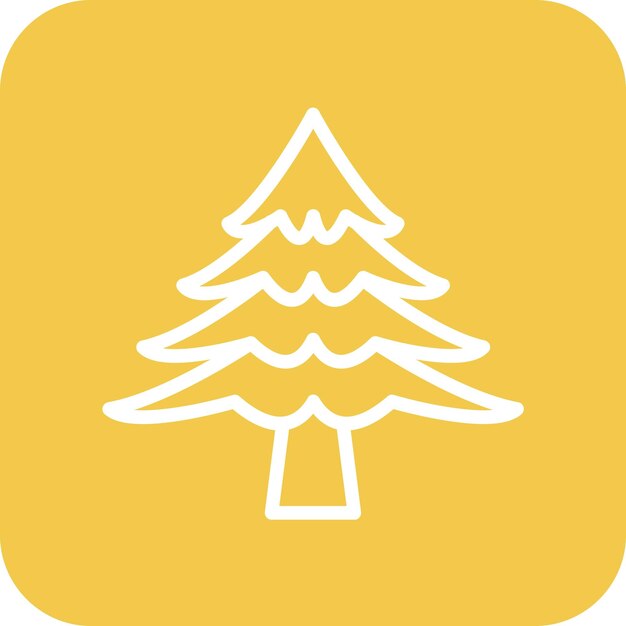 Pine Tree vector icoontje illustratie van Autumn icoonset