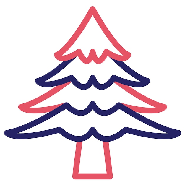 Pine Tree vector icoontje illustratie van Autumn icoonset