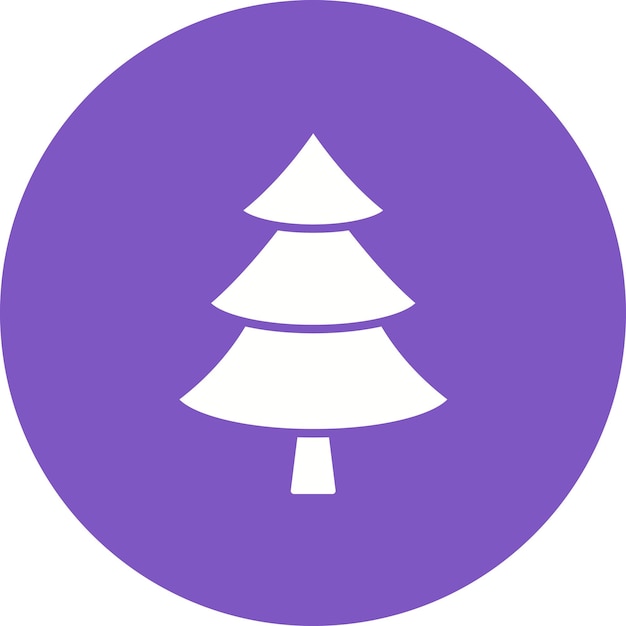 Pine tree vector illustration style