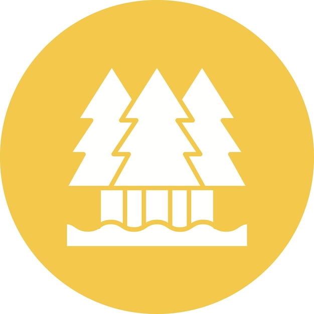 Pine Vector Illustration Style