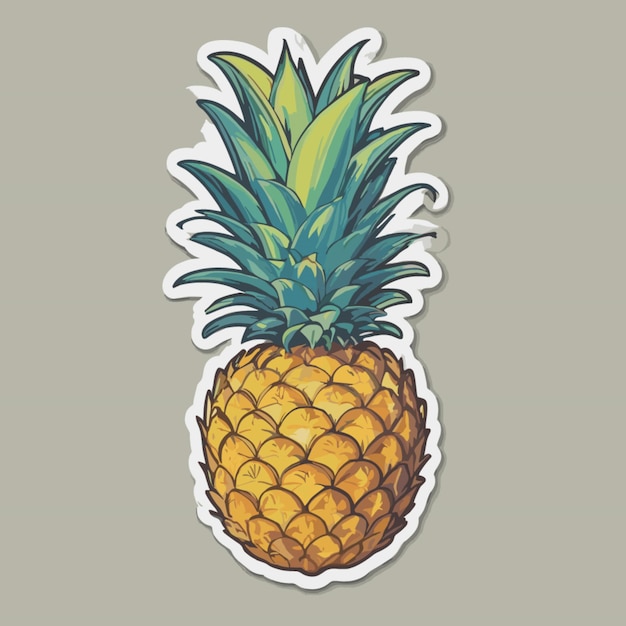 Pineapple cartoon vector