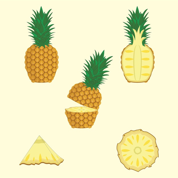 Pineapple fruit set