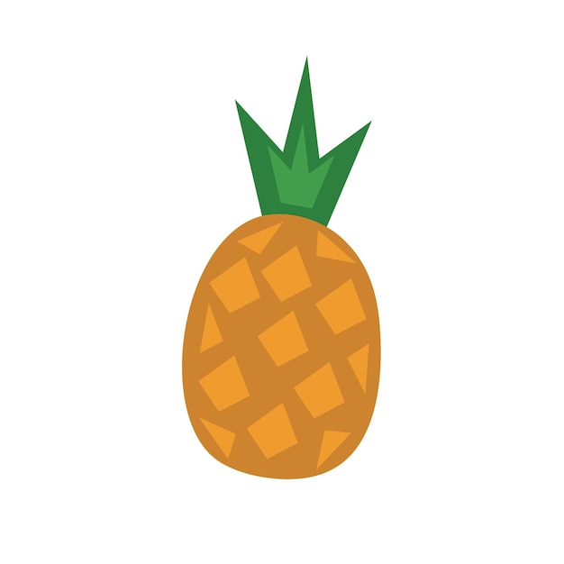 Pineapple fruit vector object isolated