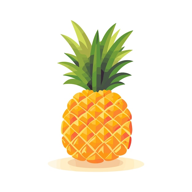 Pineapple icon Cute image of an isolated pineapple Vector illustration Generated AI