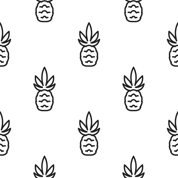 Vector pineapple icon illustration