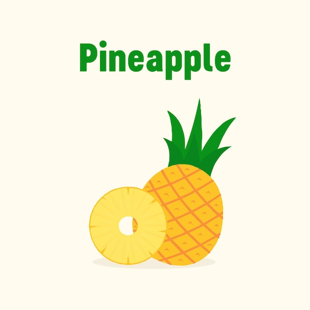 Pineapple Modern Vector Icon Illustration