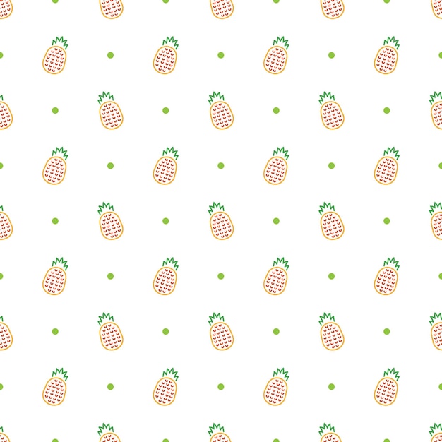 Pineapple seamless pattern background