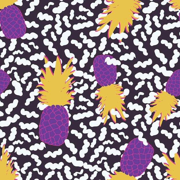 Pineapple seamless pattern for your business