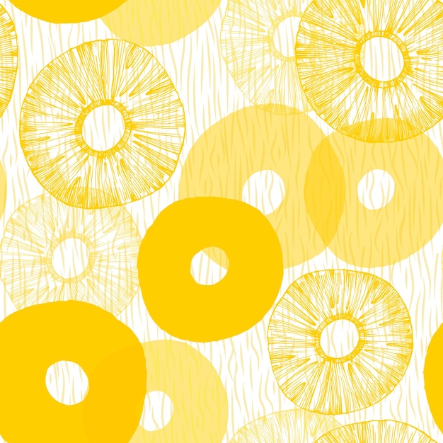 Pineapple seamless pattern