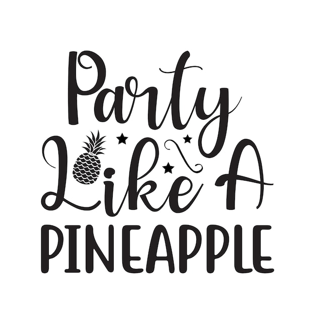 Vector pineapple svg design cut files